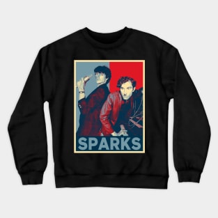 Retro Love Rock Sparks Fan Art Design Crewneck Sweatshirt